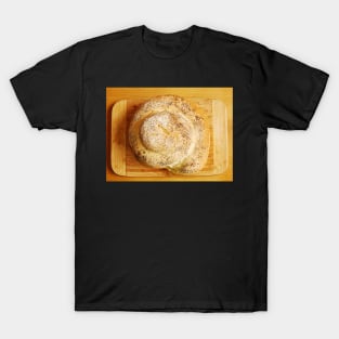 White Swirl Bread Loaf T-Shirt